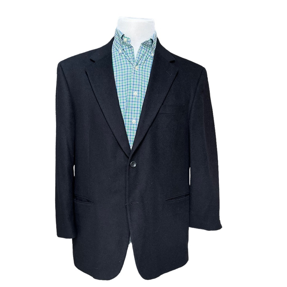 Oscar De La Renta Mens Wool & Cashmere Blend Two Button Wool Sport Jacket Sz.46R